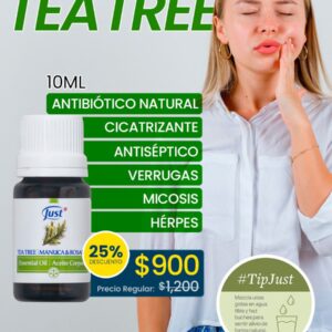 Aceite Esencial de Tea Tree, Manuca y Rosalina
