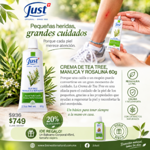 Crema de Tea Tree, Manuca y Rosalina